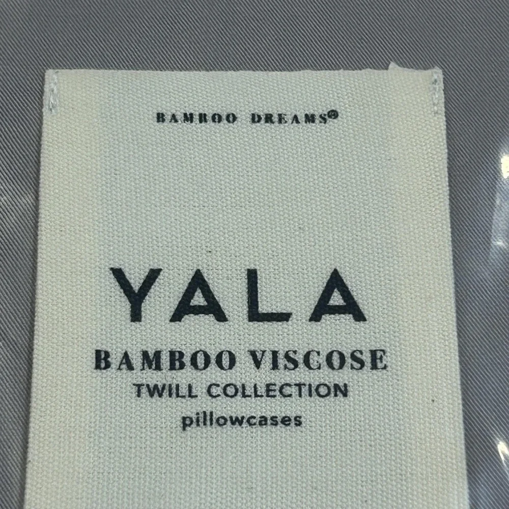 Yala Bamboo Viscose Twill Pillowcases King Driftwood Gray Set Of 2 Organic